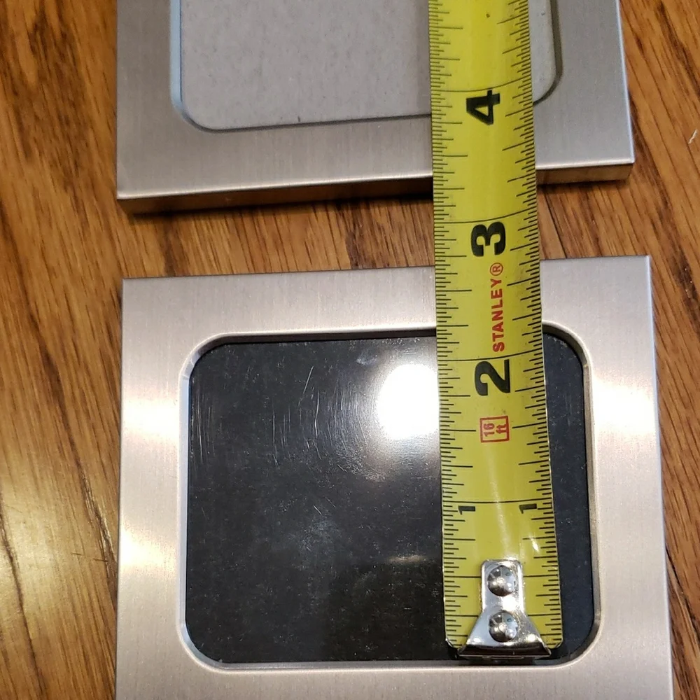 Silver Metal Magnetic Photo Frames (2)